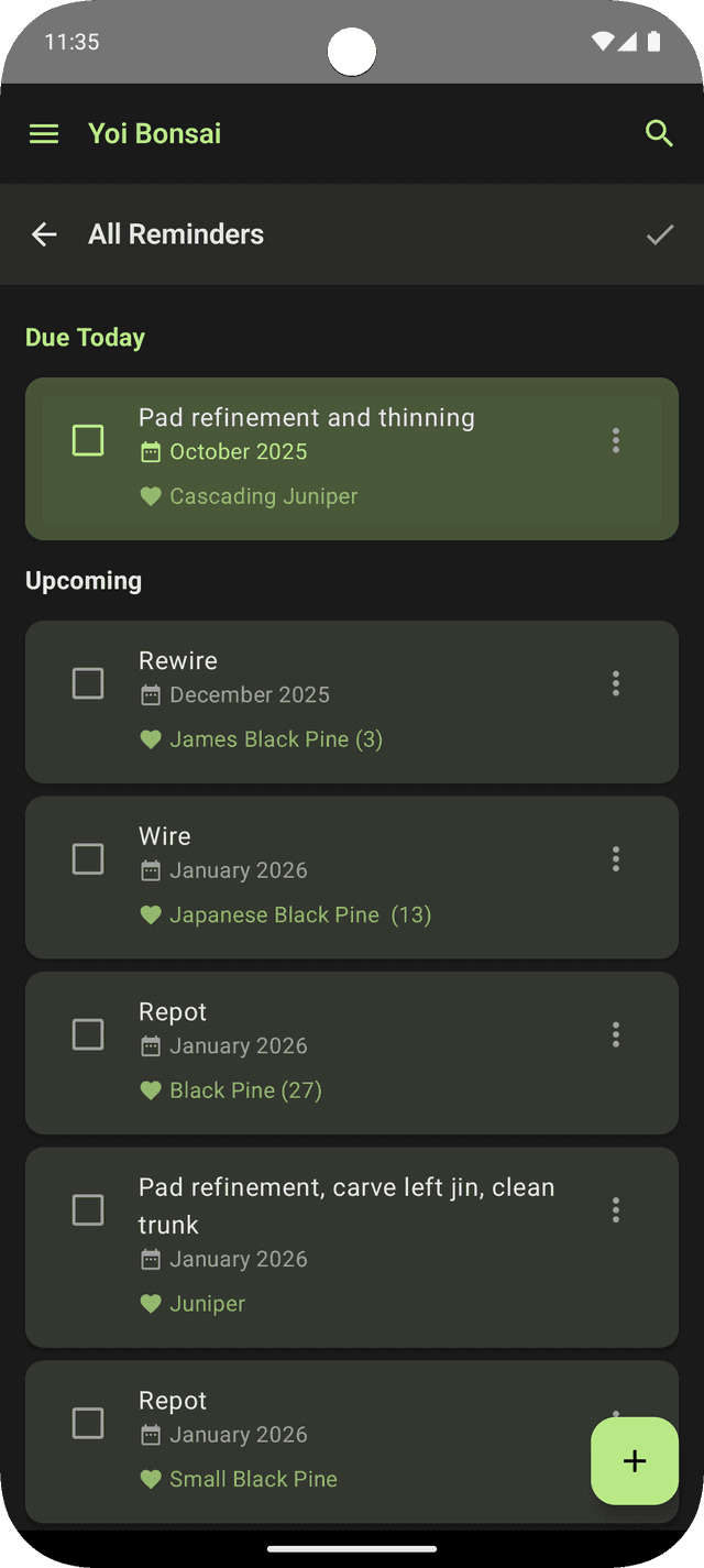 Care Reminders